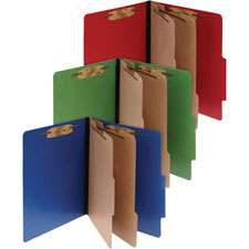 ACCO Color Coded Top Tab Fastener Folders