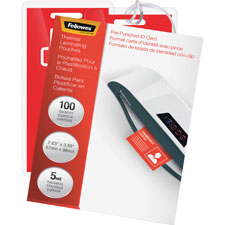 Fellowes 5Mil Laminating ID Pouches