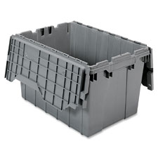 Akro-Mils Attached Lid Storage Container