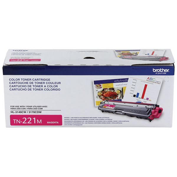 Brother TN-221M Magenta OEM Toner Cartridge