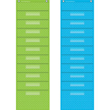 Teacher Created Res. Polka Dot Storage Pckt Chart