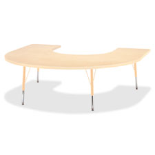 Jonti-Craft Elem. Ht. Prism Maple Horseshoe Table