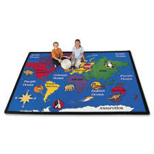 Carpets for Kids World Explorer Geography Area Rug