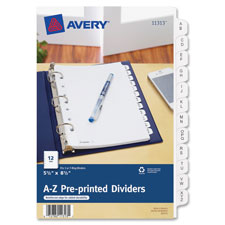 Avery A-Z Preprinted Tab Dividers