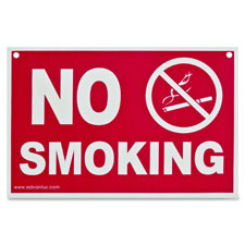 Advantus No Smoking Wall Sign