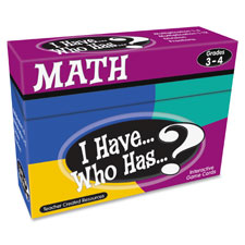 Teacher Created Res. 3&4 I Have Who Has Math Game