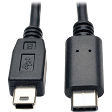 Tripp Lite 5-Pin Mini-B to Type-C USB 2.0 Cable