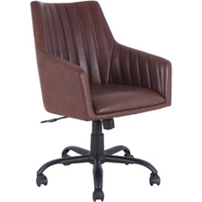 Lorell Leather Back Stitch Chair