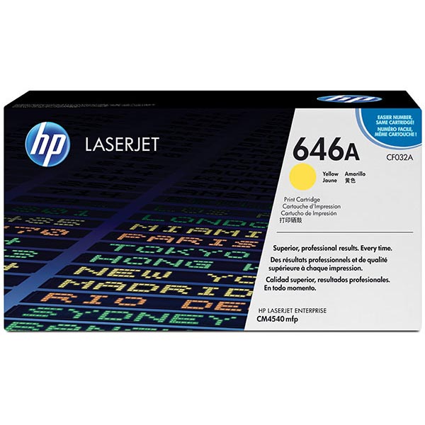 HP CF032A (HP 646A) Yellow OEM Laser Toner Cartridge