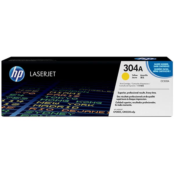 HP CC532A (HP 304A) Yellow OEM Toner Cartridge