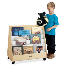 Jonti-Craft Double Sided Mobile Pick-a-Book Stand