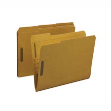 Bus. Source 2-ply Tab Kraft Fastener Folders