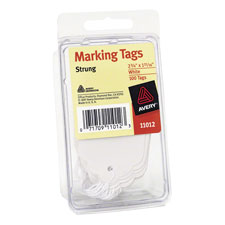 Avery Strung White Marking Tags