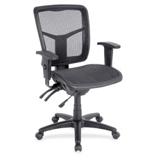 Lorell Mid-back Swivel Mesh Chair