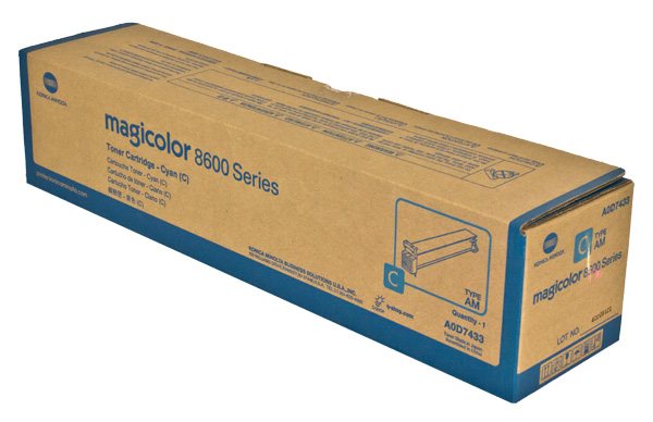 Konica Minolta A0D7433 Cyan OEM Toner Cartridge