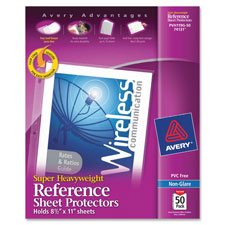 Avery Super Heavyweight Reference Sheet Protectors