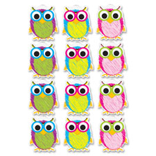 Ashley Prod. Scribble Owls Design Dry-erase Magnet