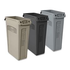 Rubbermaid Comm. Venting Slim Jim Waste Container