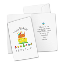 Avery Personal Creation White Half-Fold Cards