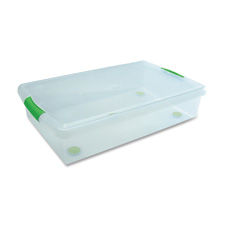 Iris Stor N Slide Plastic Stackable 40 Qt. Box