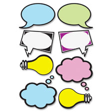 Ashley Prod. Speech Bubbles Dry Erase Magnets