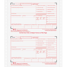 Tops Carbonless Standard W-2 Tax Forms