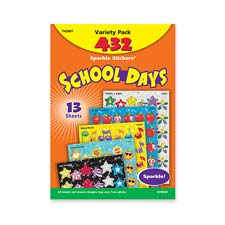 Trend School Days Sparkle Stickers Variety Pack