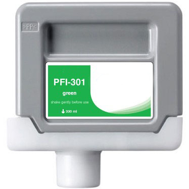 Premium Quality Green Inkjet Cartridge compatible with Canon 1493B001 (PFI-301G)