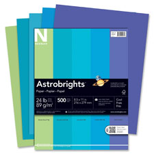 Wausau Astrobrights Cool Assortment Cover Paper