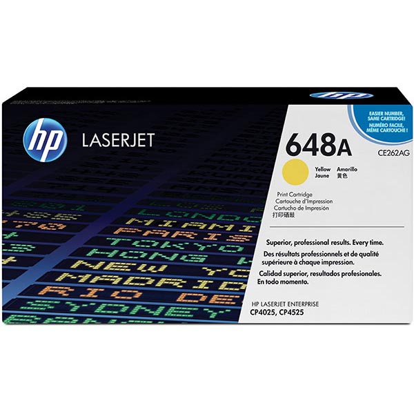 HP CE262AG (HP 648A) Yellow OEM Toner Cartridge