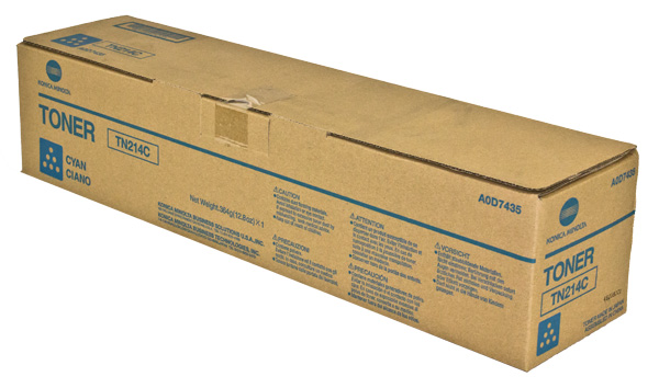 Konica Minolta A0D7435 Cyan OEM Toner Cartridge