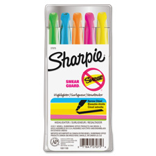 Sanford Sharpie Accent Highlighters w/Smear Guard