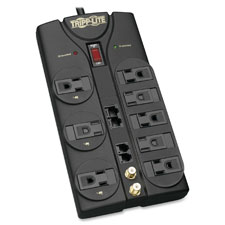 Tripp Lite 8-Outlet TV/Modem Surge Protector