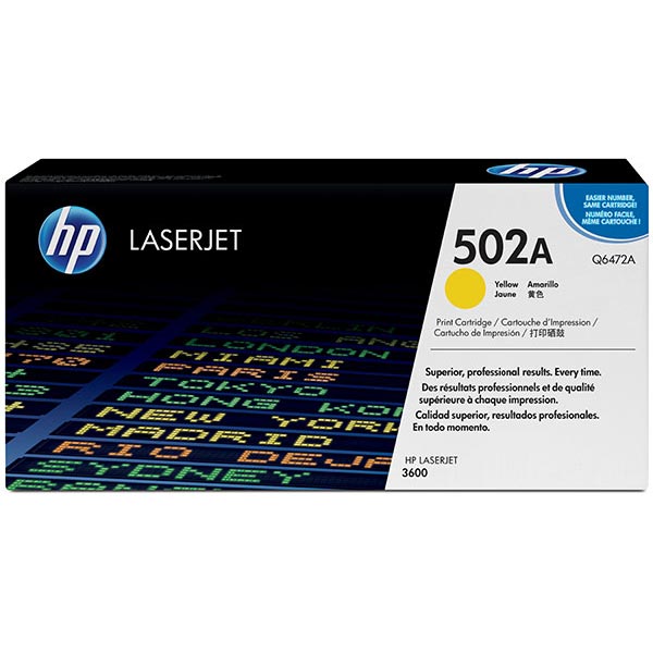 HP Q6472A (HP 502A) Yellow OEM Toner Cartridge