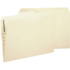 Bus. Source 2-ply Tab Letter Fastener Folders