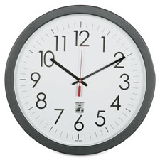 SKILCRAFT 14.5" Round SelfSet Wall Clock