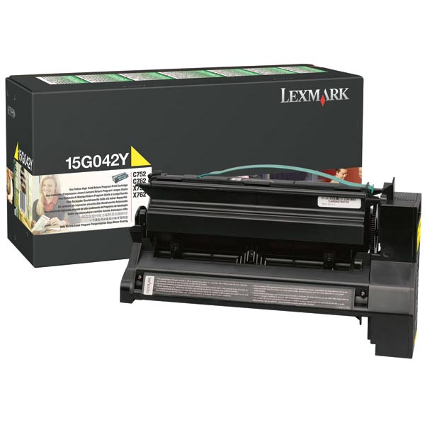 Lexmark 15G042Y Yellow OEM Toner Cartridge