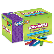 Chenille Kraft Bright Hues Wood Craft Sticks