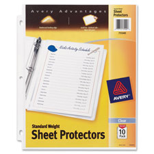 Avery 3-Hole Top-Loading Sheet Protectors