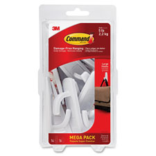 3M Command Damage-Free Large Hooks Mega Pack