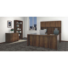 Lorell Chateau Srs Walnut Laminate Desking