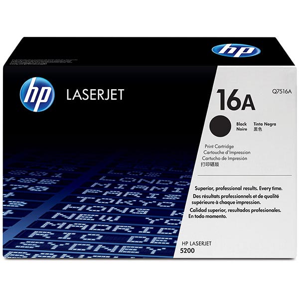 HP Q7516A (HP 16A) Black OEM Toner Cartridge