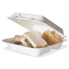 Eco-Products 3-compartment Clamshell Containers