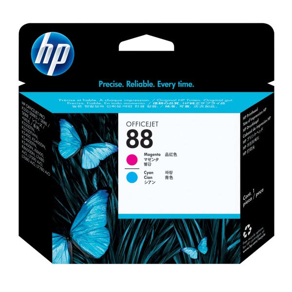 HP C9382A (HP 88) Cyan & Magenta OEM Printhead Inkjet Cartridge