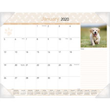 At-A-Glance Puppies Monthly Desk Pad