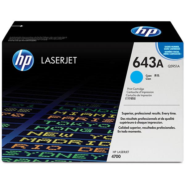 HP Q5951A (HP 643A) Cyan OEM Toner Cartridge