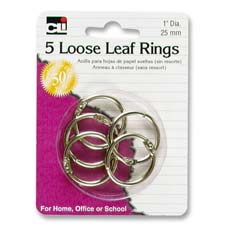 Charles Leonard 1" Looseleaf Rings