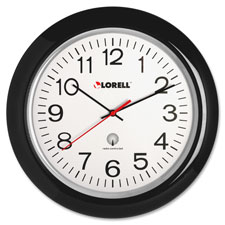 Lorell 13-1/4" Radio Controlled Wall Clock