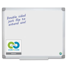 Bi-silque Earth Silver Easy-Clean Dry-erase Board